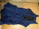 浩沙（hosa） 连体泳衣女保守遮肚显瘦游泳衣时尚性感速干温泉泳装 深蓝色（扣子款） L(高163-168cm/重53-60KG) 实拍图