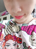 阿梵尼18K玫瑰金黑玛瑙四叶草项链女心形吊坠玫瑰礼盒圆形双环 现货 18k金四叶草黑玛瑙项链 实拍图