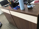 迈亚家具职员办公桌双人四人组合简约现代办公室电脑桌财务桌卡座 1.2黑单人位右侧柜 实拍图