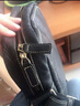 ANDSEEYOU品牌 头层牛皮斜挎包男 手工真皮竖款单肩包休闲商务通勤上班背包 黑色 实拍图