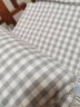 故道名梭 老粗布四件套 纯棉粗布四件套床单被罩枕套全棉床品全棉加厚加密 典雅格子-蓝黄 1.8-2.0m床四件套(被套2×2.3m) 实拍图