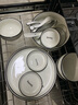 博为 碗碟套装家用吃饭餐具北欧ins碗盘子简约陶瓷碗筷套装 28件套（5-8人适用） 实拍图