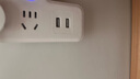 美的（Midea）转换插头/品字形/一转二插座/转换插座/电源转换器/插排 总控1转2带双USB EP2ZKC25U2 实拍图