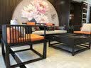 弘麦 新中式沙发组合实木罗汉床冬夏两用白蜡木头123禅意现代客厅家具 3+2+1+1+茶几+角几*2 七件套 实拍图