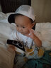 BanZ澳洲BanZ婴幼儿儿童防晒防紫外线太阳镜蛤蟆镜系列 暗夜黑 款 0-2岁 实拍图