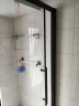 箭牌 黑色纳米整体淋浴房隔断一字形太空铝8MM钢化玻璃干湿分离浴室 定制款1.4-1.49M宽（一固一移） 晒单实拍图