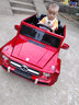 【正版授权】奔驰大g儿童电动车四轮带遥控摇摆汽车可坐大人双人座4驱超大小孩宝宝玩具车双座越野充电童车 烤漆红】可坐大人+大电瓶+软轮四驱+皮座+全配置 实拍图