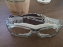 莫拉克专业篮球眼镜运动近视超轻防护眼镜篮球足球护目防撞抗冲击防滑 超轻透明灰 实拍图