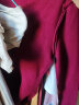 皮尔卡丹（pierre cardin）母亲节礼物羊毛衫女配大衣的半高领羊毛打底衫女内搭修身显瘦毛衣 酒红色 S 晒单实拍图