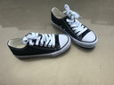 人本黑色帆布鞋女2024春季新款韩版ulzzang学生百搭ins情侣潮鞋子 黑色-（偏大，建议拍小一码） 38 实拍图