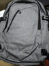 【多功能实用】REGIUS双肩背包密码锁男旅行包商务休闲双肩15.6英寸电脑包中学生书包外置USB 灰色 实拍图