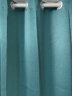 诺罗【窗帘+伸缩杆】窗帘免打孔杆子全套卧室飘窗简易全遮光隔断门帘 深绿色双面麻（遮光度90%左右） 杆长0.7-1.1 帘宽1.5*高1.5的1片 实拍图