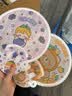 尚野优品日式卡通折叠团扇可爱扇子女学生迷你布面随身小扇子粉嫩少女心口袋圆扇六一儿童便携带手柄双面折扇 带手柄 2个装（款式随机） 实拍图