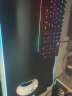 灵蛇（LINGSHE)发光鼠标垫 USB扩展坞HUB   RGB电竞游戏鼠标垫超大桌垫防滑防溅水加厚300*800黑色 P93 实拍图
