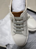 圣伽步skap小白鞋男士运动休闲平底板鞋N10A4L01 米白色 38 实拍图
