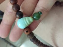 石传百世原矿绿松石单珠散珠隔桶珠圆珠手链配件饰品DIY 三通佛头约11*8*6mm小号 实拍图