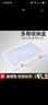 喜福记长方形塑料手提盒透明盒塑料盒五金零件盒工具箱玩具整理箱收纳盒 透明小号 25.2*19*8cm 空盒 实拍图