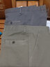 俊欣鸟秋冬厚款男士休闲裤中老年高腰宽松免烫商务长裤直筒爸爸男裤子 深灰+灰绿【春夏款】 30 码【2尺3腰围】 实拍图