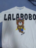 LALABOBO设计感夏季新款小熊刺绣宽松显瘦T恤女闺蜜装韩版短袖L21B-WSDT42 蓝色 M 建议130-150斤 晒单实拍图