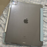 智思慧适用Apple iPad pro12.9英寸保护套 第三/四/五/六代苹果平板透明壳硅胶全包带笔槽三折皮套 蓝色 实拍图