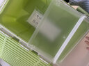 叁众汽车后备箱收纳箱车载储物箱尾箱整理箱车内置物盒装饰用品神器 20L(中套条纹盖)浅绿色 带分层中套 实拍图