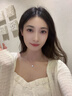 AIOSC超闪方形锆石吊坠项链女2024年新款ins时尚小众设计感高级锁骨链 方块闪钻项链【银色款】 实拍图