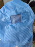 利来俏（LILAIQIAO）静电衣无尘大褂长款工作服车间食品厂男女防尘衣静电参观服防尘服 蓝色大褂+大工帽 3XL 实拍图