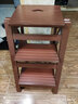 木马人家用梯子可折叠两用加厚实木人字梯置物客厅梯凳登高踏板楼梯椅子 【免安装 可折叠】三层-咖啡色 实拍图