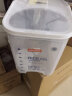 捷扣JEKO 密封米桶大容量25斤家用厨房透明米箱防虫米缸密封罐大米面粉粮食密封收纳盒塑料储物罐 实拍图