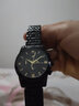 威斯凯（WSK）潮流男士手表六针全自动机械表时尚防水夜光飞轮送礼男神轻奢腕表 黑钢黑面金刻度 实拍图