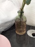 掬涵 小型复古玻璃器皿欧式花瓶花器透明干花插花水培客厅装饰摆件 B（6.3*12.8cm） 实拍图