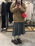 相伊恋人针织外套女25年春秋季新款毛衣外搭中长款宽松开衫慵懒风韩版上衣 米白色 均码 【建议80-140斤】 实拍图