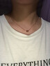和叶【颜色要选对】18K金项链女款 Au750肖邦链 彩金黄金锁骨链毛衣链 【18K玫瑰金】 2.35克~2.40克（约1.5mm粗 40cm 实拍图