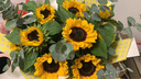 百花馆情人节鲜花向日葵真花束玫瑰花生日礼物送老师女友同城配送小时达 旗开得胜|BB68 实拍图