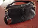 威栩生（VIZEUS）真皮女包手提单肩斜挎包女欧美时尚头层牛皮漆皮女士包包轻奢品牌 黑色 实拍图