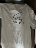 嘉晔短袖t恤男新品男士短袖t恤韩版日系潮牌修身薄款打底衫男装圆领短袖体 PAR短袖白色 L90-115 实拍图