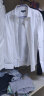 巴鲁特【DP免烫】男士衬衫男高级感商务白衬衣男款春秋纯棉长袖衬衫 长袖方领白色 48 （170/92A） 实拍图