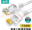 山泽（SAMZHE） 超五类千兆网线 工程级高速CAT5e超5类成品线 八芯双绞非屏蔽网络跳线 家用电脑网络宽带连接线 超五类千兆 贝吉色 20米 实拍图