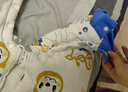 七彩博士婴儿分腿睡袋春夏季竹棉棉儿童防踢被子厚款可拆袖长袖宝宝防着凉 可可鲸鱼-夏季竹棉薄款 L码 实拍图