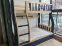 欧梵森（OUFANSEN）欧梵森 上下床实木美式高低床多功能儿童床成人双层子母床  直梯款（包安装） 上铺宽100下铺宽120 实拍图