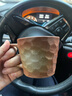浅野造物  复古粗陶马克杯日式手工切面牛奶杯窑变艺术杯简约陶瓷手冲咖啡杯 褐色（340ml） 实拍图