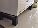京创品尚碳钢桌脚增高垫桌角静音防水加高桌子桌腿椅子毛毡床脚家具垫高块 方形黑色-增高6.8厘米-4个装 实拍图