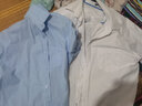 罗蒙（ROMON）纯色易打理衬衫男2025秋季新款翻领工装商务休闲职业正装衬衣男 C201藏青【长袖款+有口袋】 41 【建议145-160斤】 实拍图