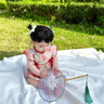 婴儿衣服女童连衣裙女宝宝夏款汉服旗袍纯棉2025新款周岁礼服 小兔包屁衣 73cm 73码 3-6个月 17斤以内 实拍图