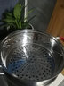 钢米 汤锅304不锈钢锅家用蒸煮炖加厚煮粥锅电磁炉煮锅特高大容量炖锅 钢米第三代高汤锅（带蒸笼） 28cm 实拍图
