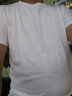 十如仕T恤男女款短袖休闲运动夏季纯棉打底衫吸湿速干 T01 白色 L 实拍图