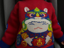 迷你巴拉巴拉男童女童针织衫冬季宝宝新年毛衣230123103201中国红110 晒单实拍图