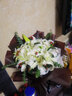 琐拉鲜花速递玫瑰百合混搭花束送朋友女友生日礼物全国同城配送 11朵香槟玫瑰百合混搭花束 实拍图