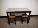 家逸实木餐桌简约一桌四凳小户型餐桌凳组合食堂饭桌1.2米+4凳 实拍图