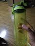 茶花（CHAHUA）茶花水杯塑料学生便携乐随身杯运动太空杯防漏带盖水杯扣式随手杯 【620ML】透明黄绿 实拍图